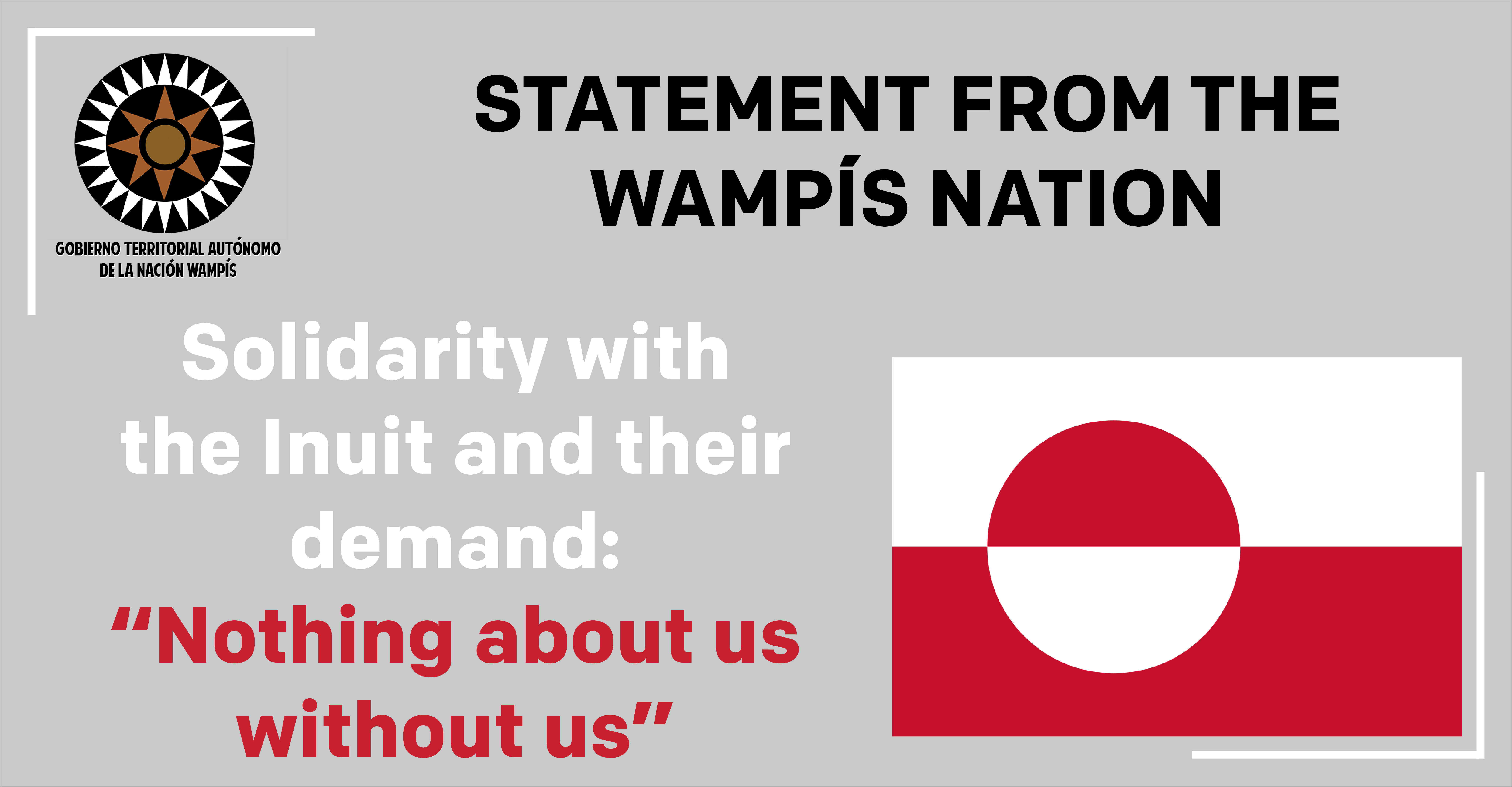 Solidarity with the Inuit and their demand: “Nothing about us without us”