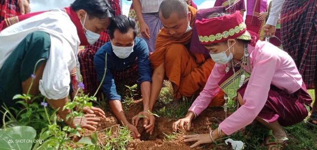 Asho Chin planting trees in Myanmar amid the COVID-19 pandemic (POINT)